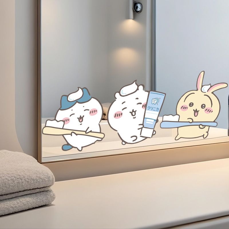 Hot Chiikawa Mirror Stickers S - Home Goods Bathroom Decor 评论和价格