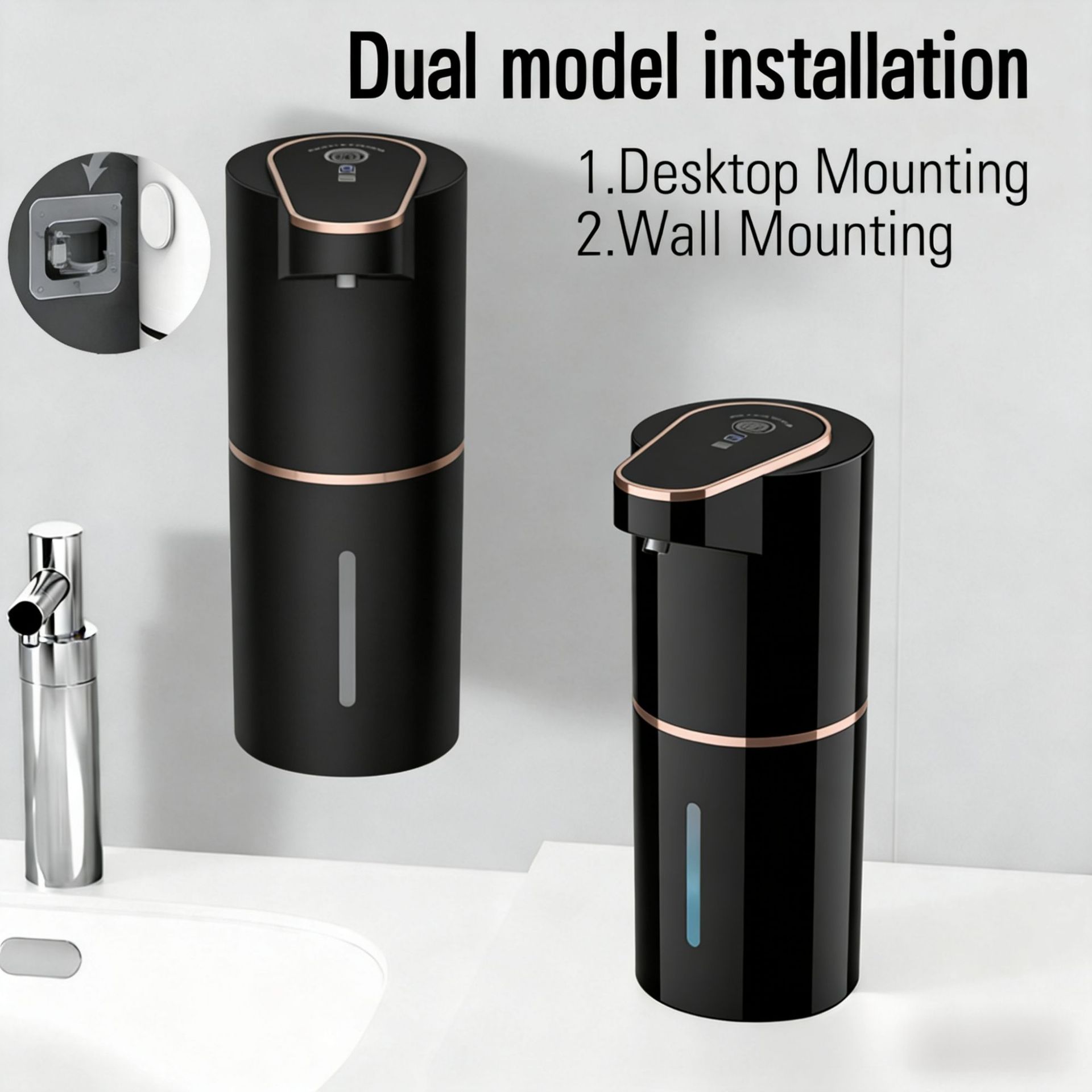 New electric soap dispenser, a - Home Bathroom Wall Soap Dispenser 评论和价格