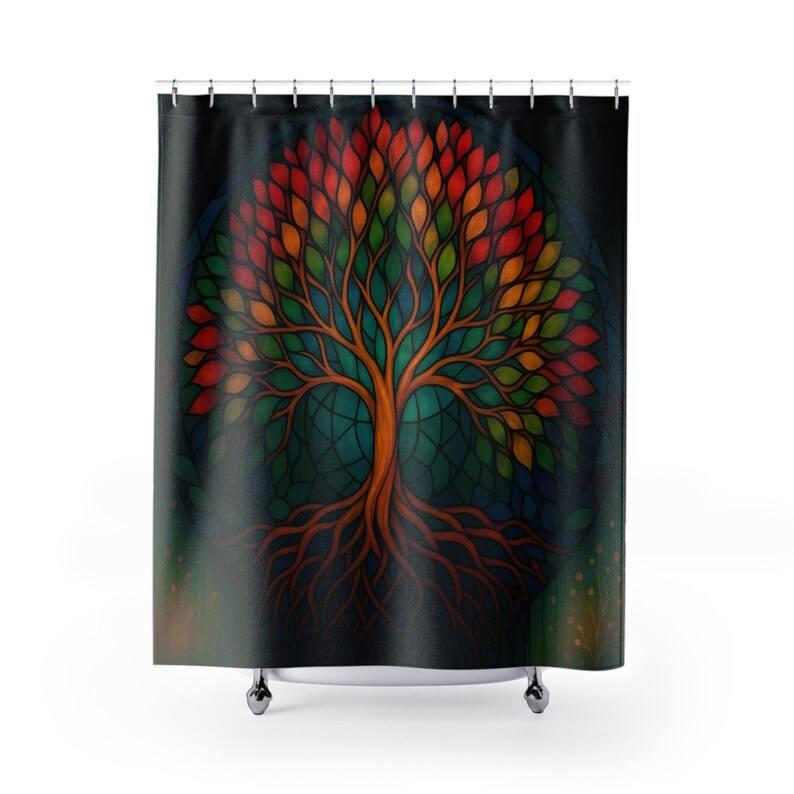 Bohemian Tree of Life Shower C - Home Bathroom Design Ideas 评论和价格