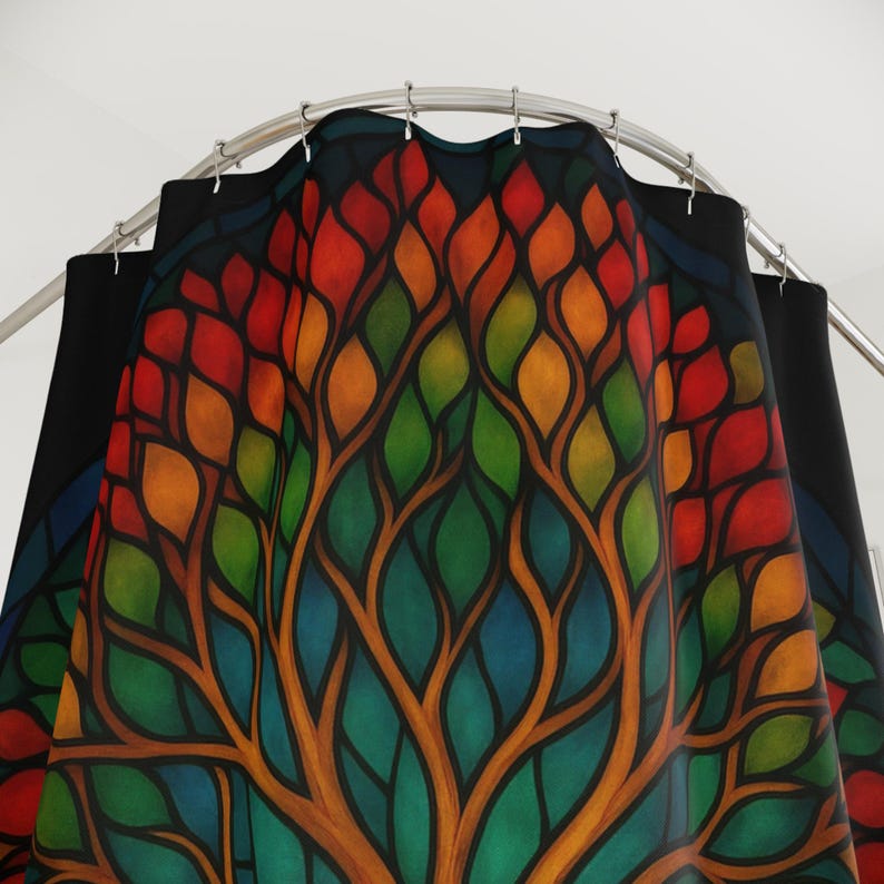 Bohemian Tree of Life Shower C - Home Bathroom Design Ideas 评论和价格