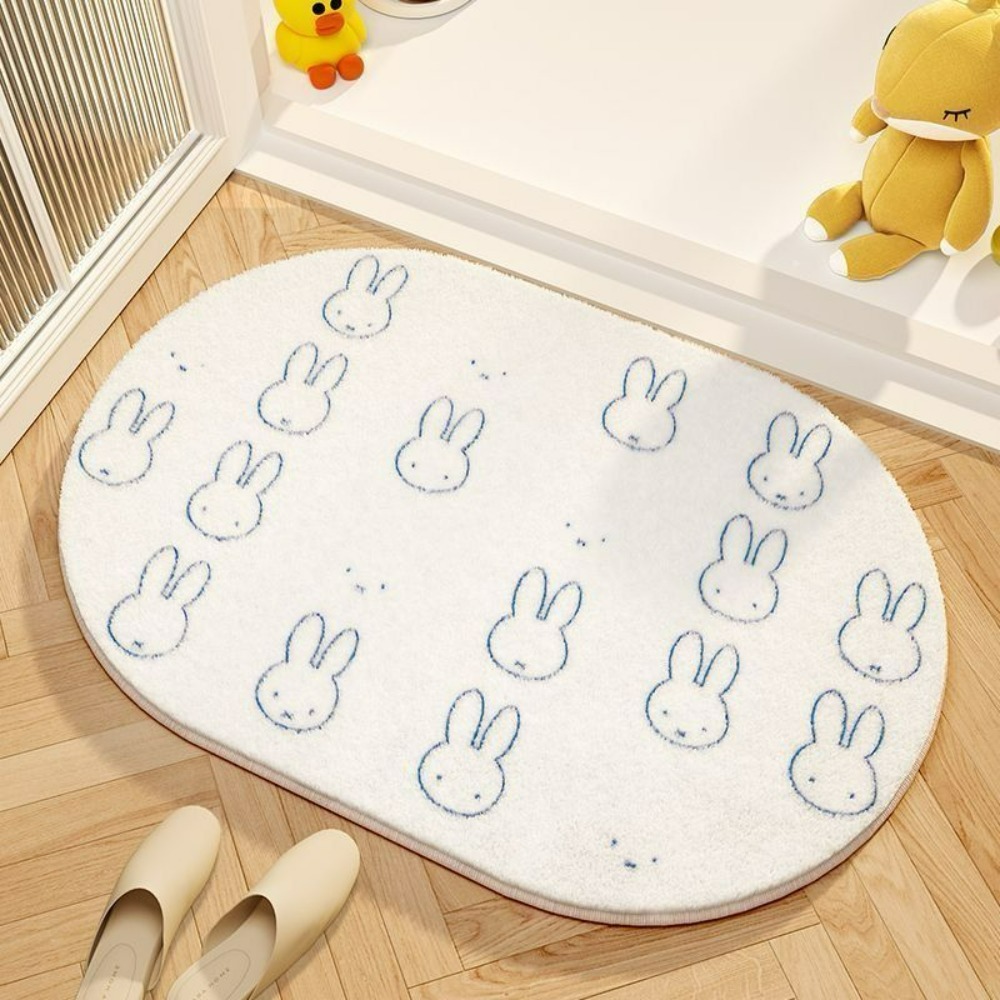 Miffy Cartoon Floor Mat Soft I - Home Goods Bathroom Decor 评论和价格