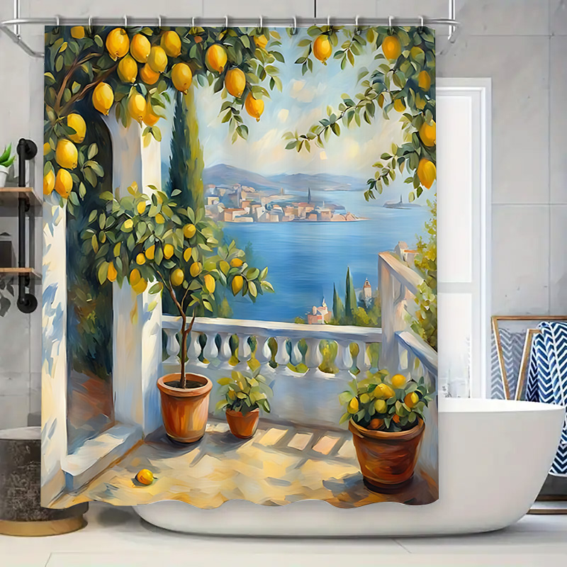 Mediterranean Lemon Garden Sho - Home Bathroom Design Ideas 评论和价格