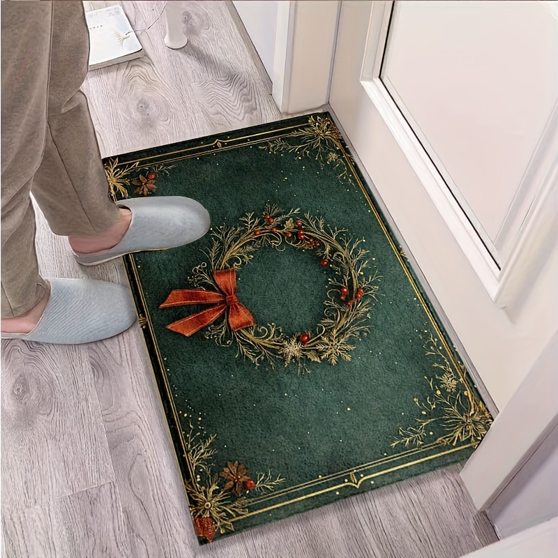 Christmas Wreath Printed Flann - Home Bathroom Design Ideas 评论和价格