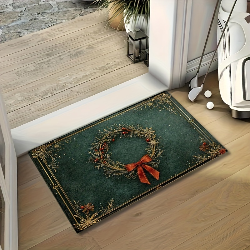 Christmas Wreath Printed Flann - Home Bathroom Design Ideas 评论和价格