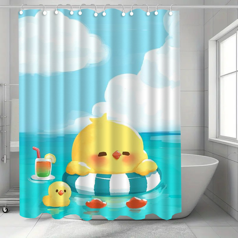 Cute Sleeping Cats Shower Curt - Home Bathroom Design Ideas 评论和价格