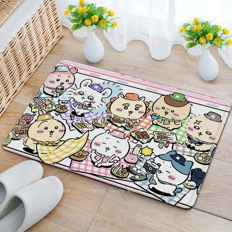 Anime Chiikawas Flannel Carpet - Home Goods Bathroom Decor 评论和价格