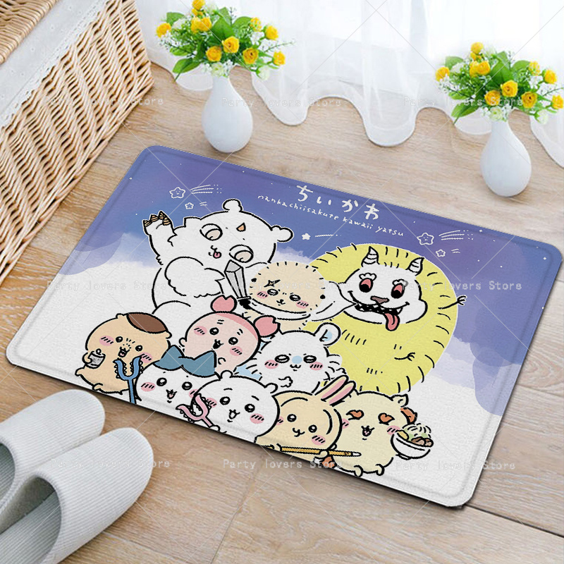 Anime Chiikawas Flannel Carpet - Home Goods Bathroom Decor 评论和价格