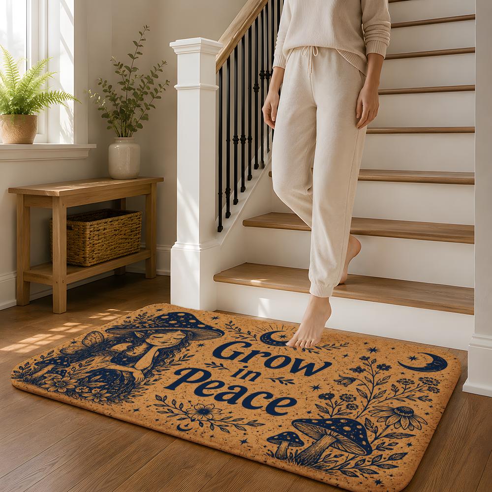 Celestial Good Vibes Floor Mat - Home Goods Bathroom Decor 评论和价格