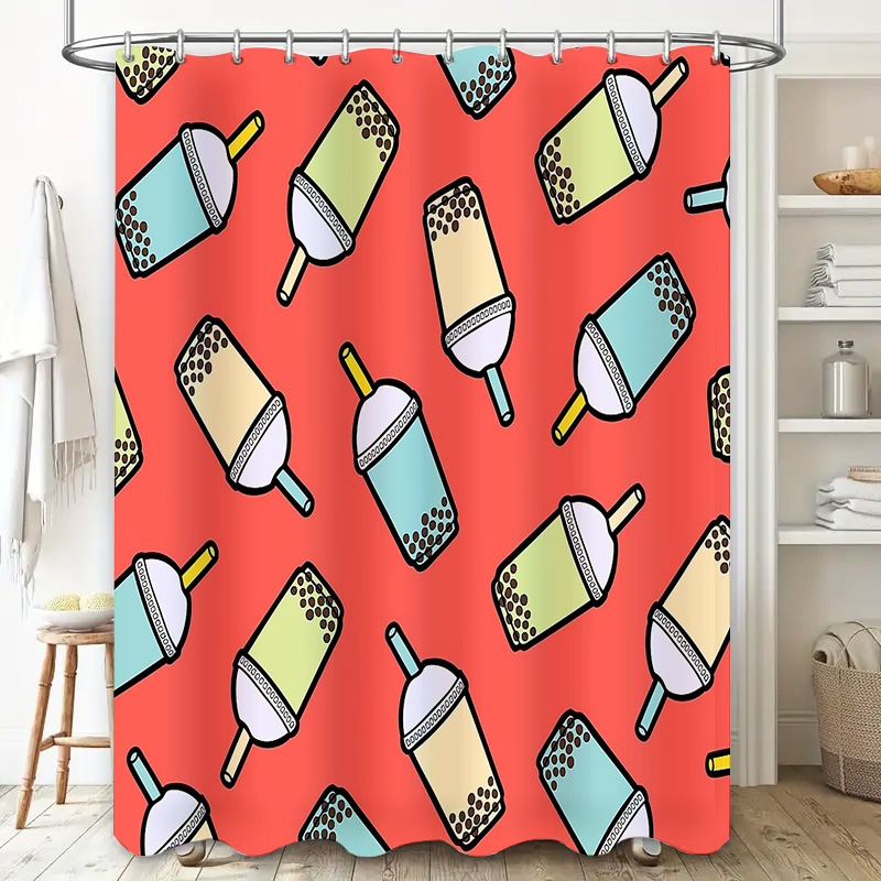 Unique Bubble Tea Shower Curta - Home Bathroom Design Ideas 评论和价格