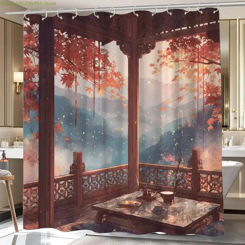 Chinese Autumn Pavilion Shower - Home Bathroom Design Ideas 评论和价格