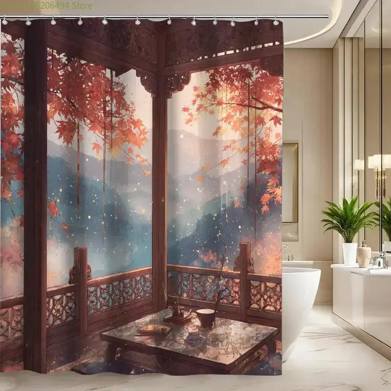 Chinese Autumn Pavilion Shower - Home Bathroom Design Ideas 评论和价格