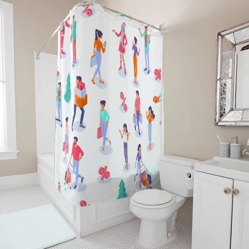 TU Shopping Lovers Shower Curt - Home Bathroom Design Ideas 评论和价格