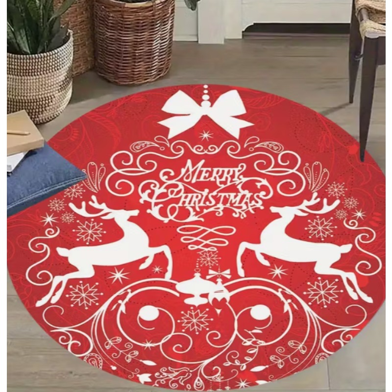 Christmas Themed carpet Santa  - Home Goods Bathroom Decor 评论和价格