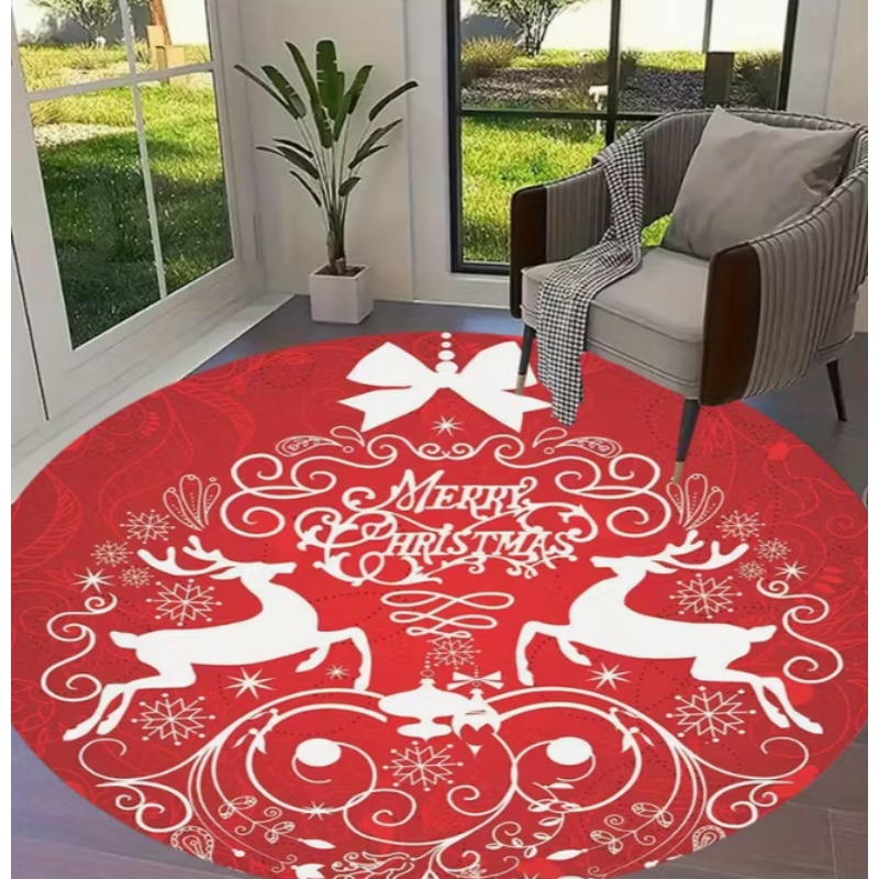Christmas Themed carpet Santa  - Home Goods Bathroom Decor 评论和价格