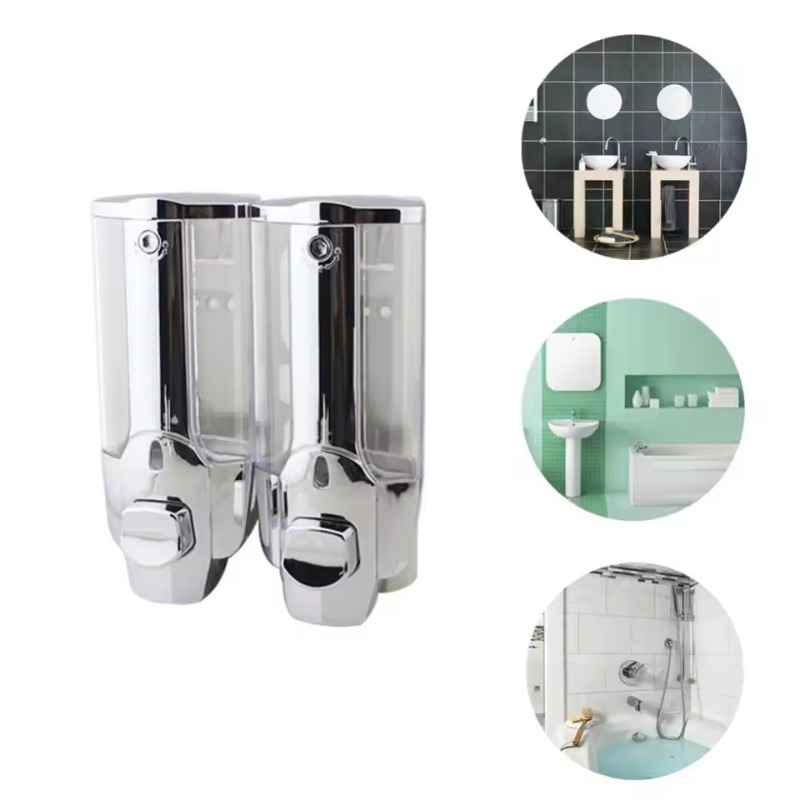 NEW ABS Wall Mounted Soap Disp - Home Bathroom Wall Soap Dispenser 评论和价格