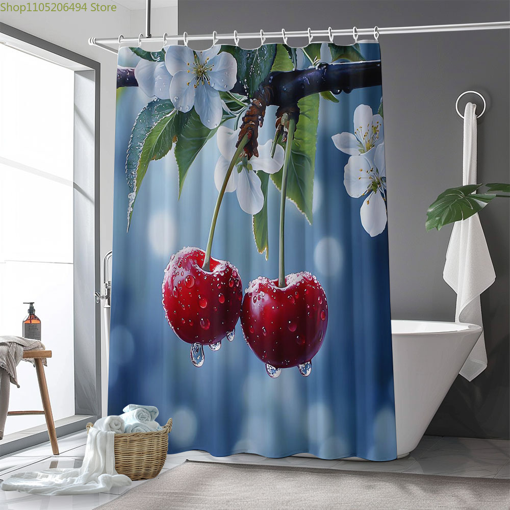 Fresh Cherry Blossom Shower Cu - Home Bathroom Design Ideas 评论和价格