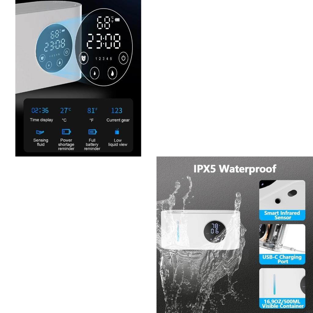 J6PE USB Rechargeable Touchles - Home Bathroom Wall Soap Dispenser 评论和价格