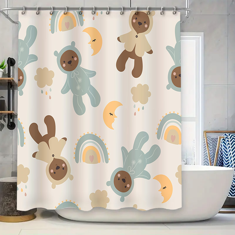 Adorable Animal Print Shower C - Adorable Home Bathroom Ideas 评论和价格