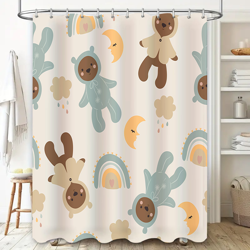 Adorable Animal Print Shower C - Adorable Home Bathroom Ideas 评论和价格