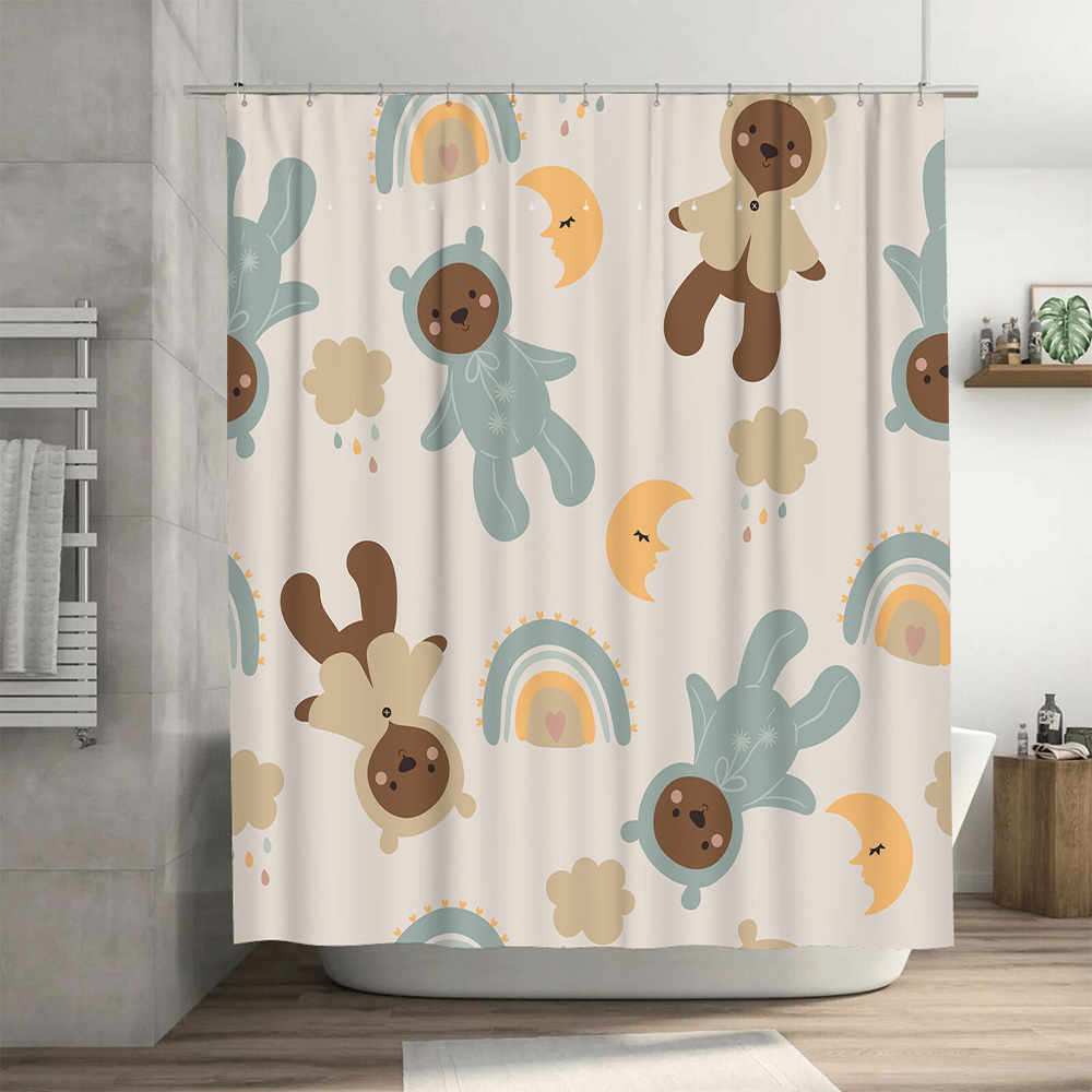 Adorable Animal Print Shower C - Adorable Home Bathroom Ideas 评论和价格