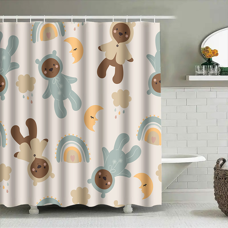 Adorable Animal Print Shower C - Adorable Home Bathroom Ideas 评论和价格