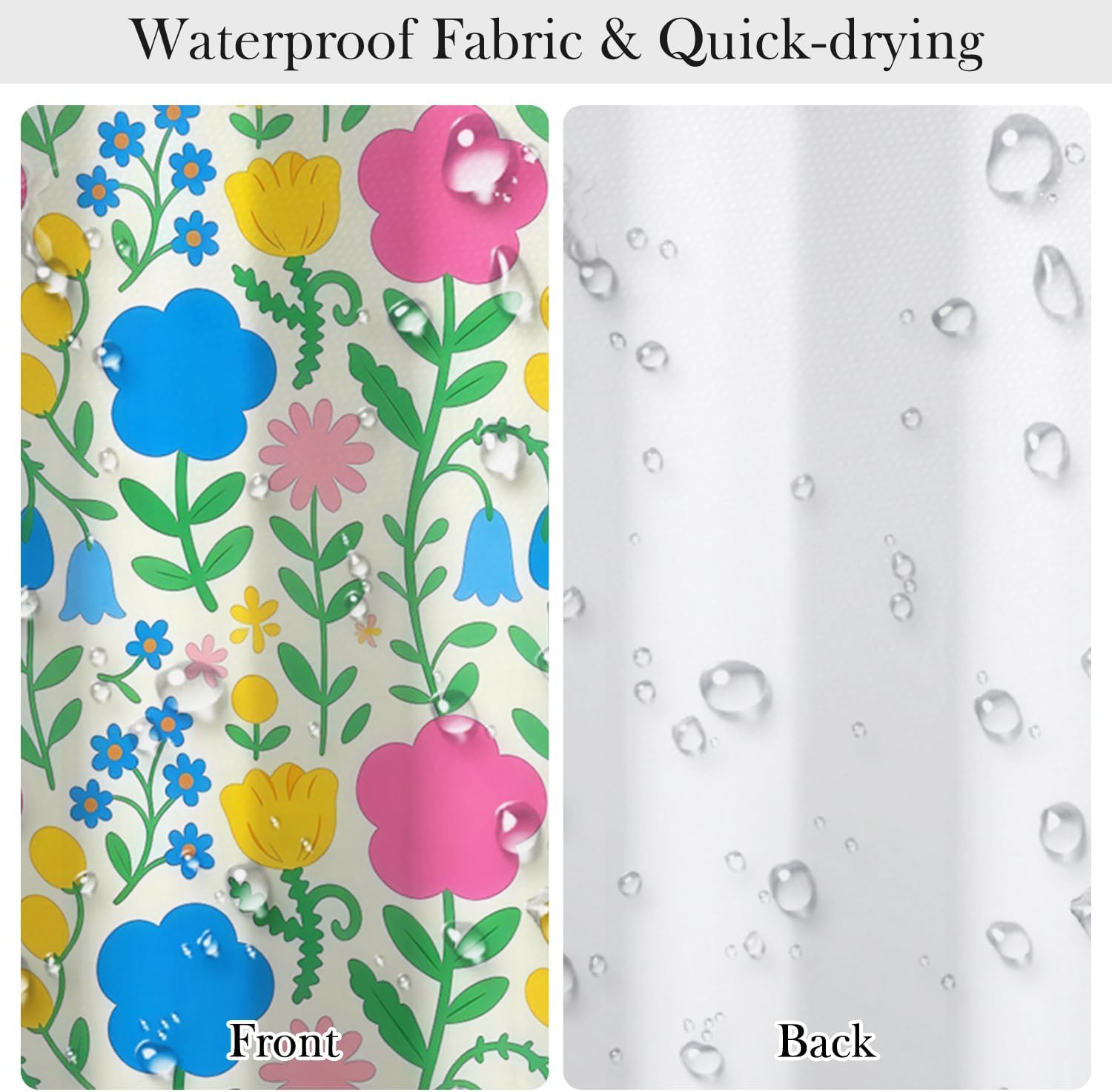 Bohemian Floral Print Shower C - Home Goods Bathroom Decor 评论和价格