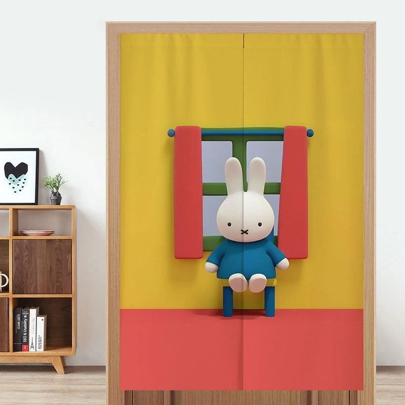 Cute Miffy Door Curtain No-Dri - Home Goods Bathroom Decor 评论和价格