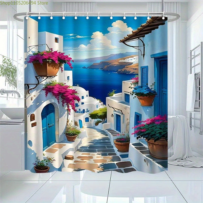Santorini Greek Island Shower  - Home Bathroom Design Ideas 评论和价格