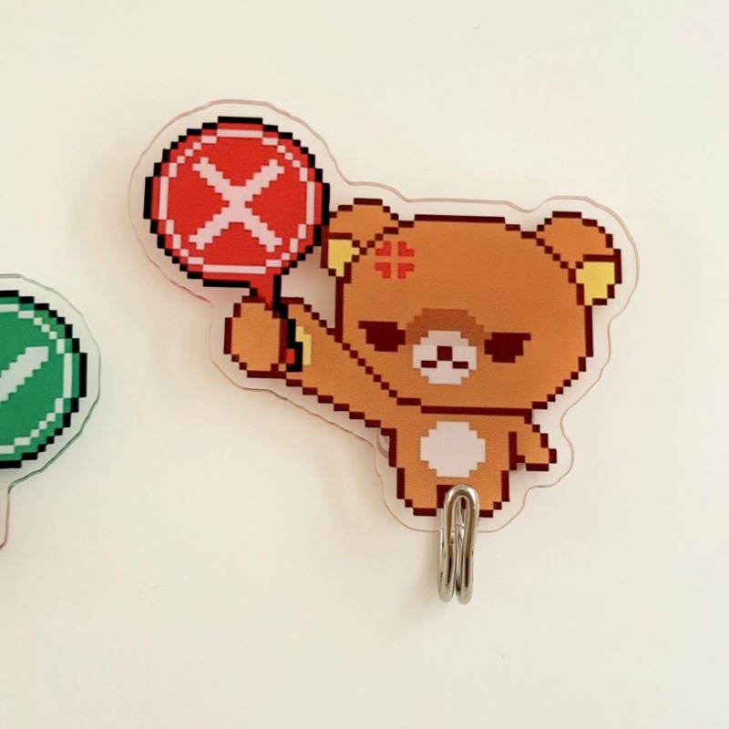 Cute Rilakkuma Adhesive Hooks  - Home Goods Bathroom Decor 评论和价格